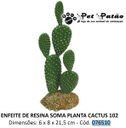 Ver imagem 2 de SOMA ENFEITE DE RESINA PLANTA CACTUS 102 (076510) - UN