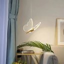 Ver imagem 4 de Pendente Borboleta Led Luminária Dourado Moderno Quarto Lavabo Branco Quente Equipe Led