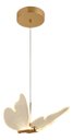 Ver imagem 1 de Pendente Borboleta Led Luminária Dourado Moderno Quarto Lavabo Branco Quente Equipe Led