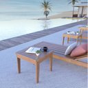 Ver imagem 2 de Conjunto 2 Espreguiçadeiras e 1 Mesinha de Centro para Jardim em Madeira Maciça