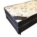 Ver imagem 2 de Cama Box Conjugado Solteiro Molas Bonnel 088x188x48 Suede Marrom/Bege