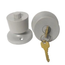Fechadura Tubular 90 mm Lockwell cor cinza - 1