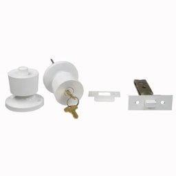 Fechadura Tubular 90 mm Lockwell cor branco - 2