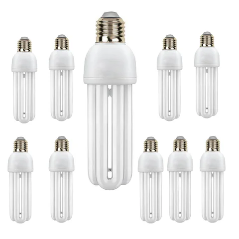 Lâmpada Fluorescente 15w Kit 10 Uni 220v Iluminaçao Branco Frio Casa Rua Ambiente Energia