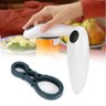 Abridor de Latas Eletrico Automatico com Abridor de Potes Garrafas One Touch 2 em 1 Completo - 4