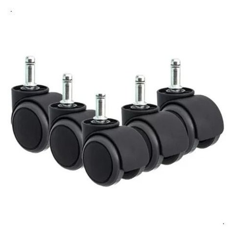 Rodízios para Cadeira - Kit Completo com 5 Unidades , Compatível com Diversos Modelos!