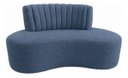 Ver imagem 2 de Sofá Orgânico Curvo Luxo Mavie 180cm Sala Linho Azul