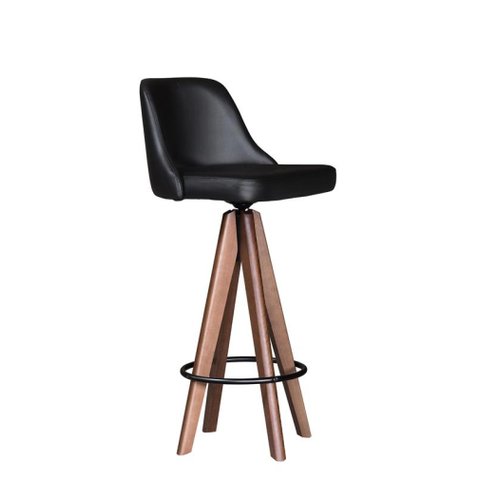 Banqueta Alta Giratória Bq009 Preta Cercatto