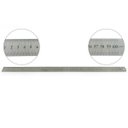 Ver imagem 4 de Kit 3 Régua Metal Inoxidável Marcação De Baixo Relevo Uso Escolar Escritório Engenheiro Profissional