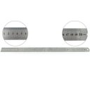 Ver imagem 3 de Kit 3 Régua Metal Inoxidável Marcação De Baixo Relevo Uso Escolar Escritório Engenheiro Profissional