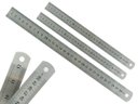 Ver imagem 1 de Kit Com 3 Réguas Metal Leve De Aço Inoxidável Tamanho 30 cm Marcação Baixo Relevo Escolar Escritório