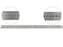 Ver imagem 5 de Kit Com 3 Réguas Metal Leve De Aço Inoxidável Tamanho 30 40 e 50 cm Marcação Baixo Relevo Escolar Es