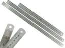 Ver imagem 1 de Kit Com 3 Réguas Metal Leve De Aço Inoxidável Tamanho 30 50 e 60 cm Marcação Baixo Relevo Escolar Es