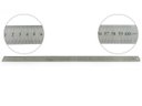 Ver imagem 5 de Kit Com 3 Réguas Metal Leve De Aço Inoxidável Tamanho 30 50 e 60 cm Marcação Baixo Relevo Escolar Es