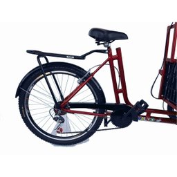 Triciclo de Carga Dianteira - 7 Marchas - 6 Opções De Cores - Vermelho - 7