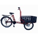 Ver imagem 1 de Triciclo de Carga Dianteira - 7 Marchas - 6 Opções De Cores - Vermelho