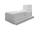 Ver imagem 2 de Cama Solteiro Larissa com Cama Auxiliar Branco - Framar Móveis