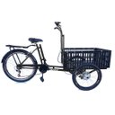 Ver imagem 1 de Triciclo de Carga Dianteira - 7 Marchas - 6 Opções De Cores - Preto