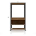 Ver imagem 4 de Guarda-roupa Solteiro Closet Aberto Paris Preto Demolição