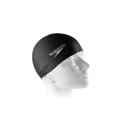 Touca de natação lisa Speedo Flat Swin Cap Treinamento - Preto - 1