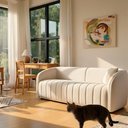 Ver imagem 2 de Sofá West 3 Lugares 292cm Off White Bouclé Convencional Moderno West