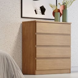 Cômoda para Quarto 4 Gavetas - Valore-Cumaru - Móveis Novo Horizonte - 1