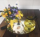 Ver imagem 6 de Bandeja redonda espelhada com alça preta 40cm