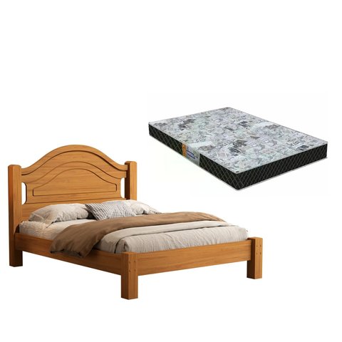 Cama Casal Isis 100% Mdf para Colchão -super Reforçada -basoto C/ Colchão Casal D23 Gazin:nature