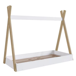 Cama Infantil Cabana Quarto da Criança Montessoriana Premium Moderna Conforto Cor Branco - 3
