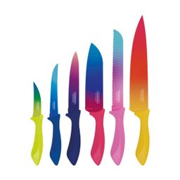 Jogo de Facas Tramontina Colorcut com Lâminas em Aço Inox e Cabos de Polipropileno Pintado 06 Pe - 2