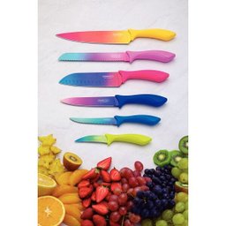 Jogo de Facas Tramontina Colorcut com Lâminas em Aço Inox e Cabos de Polipropileno Pintado 06 Pe - 4