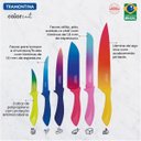Ver imagem 3 de Jogo de Facas Tramontina Colorcut com Lâminas em Aço Inox e Cabos de Polipropileno Pintado 06 Pe