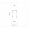 Moedor de Pimenta e Sal Tramontina Black em Cerâmica com Recipiente de Madeira 8" - 4