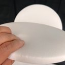 Ver imagem 2 de Kit 04 Assentos Redondo Banqueta Cadeira Estofados Poltronas H02 Corino Branco 39 cm - Lyam Decor As