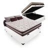 Colchão Casal Molas Anjos Classic Superlastic 138cm + Cama Box com Baú Casal Branco - 1