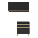 Ver imagem 1 de Conjunto Lavanderia Multiuso Armário E Balcão Multimóveis Preto