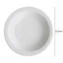 Ver imagem 3 de Prato Fundo de Porcelana 21,5cm Classe Única Iguaçu Germer Branco