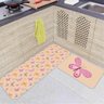 Jogo de Tapetes de Cozinha Borboletas Capa de Almofada - 2