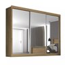 Guarda-Roupa Casal com Espelho 3 Portas 3 Gavetas Nápoli - 5