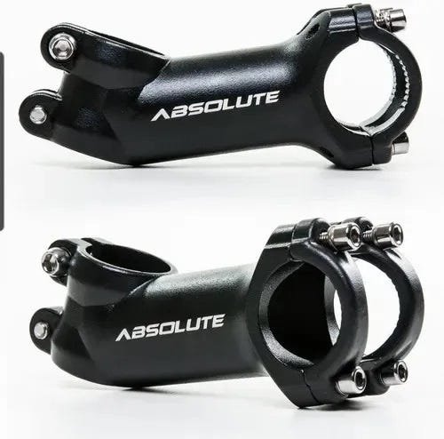 Mesa Suporte Guidão Avanço Bike 31.8mm 90MM 22Graus Absolute Nero - 1