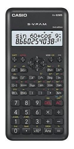Calculadora Cientifica Casio Fx82ms Original Garantia 3 Anos - Preto