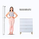 Ver imagem 5 de Quarto Bebê Berço Bbi-56+Cômoda Br Dm-239 Ditália