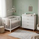 Ver imagem 2 de Quarto Bebê Berço Bbi-56+Cômoda Br Dm-239 Ditália