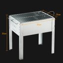 Ver imagem 7 de Churrasqueira Portátil movel Carvão grill Camping varanda pequena jardim praia mini