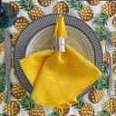 Ver imagem 1 de Kit 30 Guardanapo em Jacquard Amarelo 40x40cm - Atacado