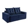 Sofá Retrátil 2 Lugares Roma Evidence Azul Marinho - 3