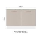 Ver imagem 3 de Balcão de Pia Cozinha 2 Portas (com Tampo) Branco/crema Agata Madesa