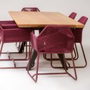 Ver imagem 5 de Mesa de Jantar Bilbau 8 Lugares Retangular Madeira Maciça 200cm Natural