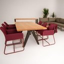 Ver imagem 4 de Mesa de Jantar Bilbau 8 Lugares Retangular Madeira Maciça 200cm Natural