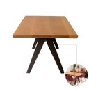 Ver imagem 1 de Mesa de Jantar Bilbau 8 Lugares Retangular Madeira Maciça 200cm Natural